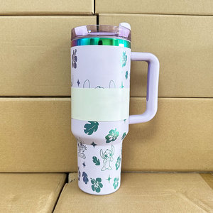Bán buôn người bán tốt nhất các thương hiệu nổi tiếng Stan cup 40oz với xử lý rơm thermoses 40oz phim hoạt hình Cốc du lịch ngoài trời - Product Image 4