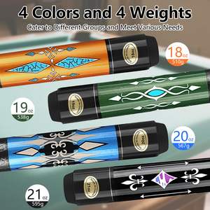 Taco de billar de alta calidad de 58 pulgadas al por mayor con eje de arce canadiense, junta de acero inoxidable y <span class=keywords><strong>punta</strong></span> de 13 mm para el hogar, club o bar. - Product Image 3