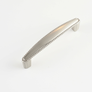 Poignées de meuble en alliage de zinc nickel satiné brossé, poignées de tiroir à bordure en corde pour armoires de cuisine, commodes, penderies, salles de bain - Product Image 6