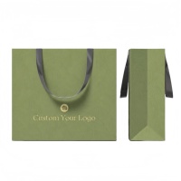 Sacs cadeaux en papier couché de luxe avec logo personnalisé, emballage écologique pour vêtements, foulards, cosmétiques et bijoux
