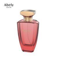 Flacon de parfum Vintage vide avec pompe, 75ml, revêtement de couleur Rose, usine de luxe, chine