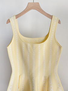 <span class=keywords><strong>Ensemble</strong></span> de 2 pièces pour femmes, robe <span class=keywords><strong>pull</strong></span> et mini-<span class=keywords><strong>jupe</strong></span> en tricot jaune - Product Image 5