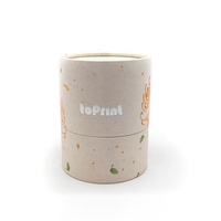 Boîte-cadeau cylindrique en carton biodégradable et écologique, avec lamination mate et gaufrage, pour l'emballage de bougies, de parfums et de cosmétiques
