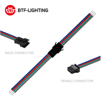 Conector macho y hembra para tira led rgb WS2812B/WS2811, 2 pines/3 pines/4 pines/5 pines SM JST
