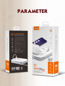 LDNIO-Tira de enchufe de alimentación SCW3451, toma de corriente de 3 enchufes, <span class=keywords><strong>4</strong></span> <span class=keywords><strong>USB</strong></span>, inteligente, Universal, <span class=keywords><strong>WIFi</strong></span>, para UE/EE. UU./Reino Unido - Product Image 6