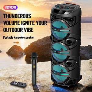 haut-parleur extérieur BT haute puissance de 8 pouces avec fonction de support de téléphone est livré avec micro adapté - Product Image 4