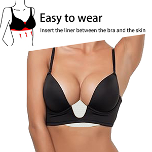 Protège-soutien-gorge jetable qui absorbe la transpiration sous les seins. Coussinets absorbants doux et confortables, adaptés aux femmes qui transpirent - Product Image 4
