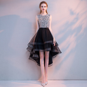 Short Front Long Back Dress Black Evening Dress Black Strapless Front Short Back Long Floor-Length Short Front Long Back Dress Black Evening Dress Black Strapless Front Short Back Long Floor-Length