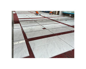 Grande <span class=keywords><strong>dalle</strong></span> de calcite en marbre blanc naturel Sivec Polaris de qualité supérieure avec finition brossée aiguisée pour carreaux de sol d'intérieur - Product Image 1