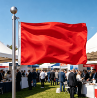 Drapeau rouge uni, bannière en polyester rouge uni pour la décoration extérieure et intérieure, les événements, les sports