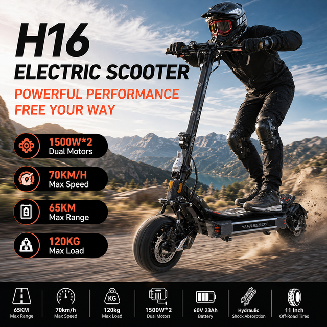 EU Warehouse 1500W*2 Dual Motor 11 Inch Fat Tire 60v Removable 30AH Foldable Waterproof Aluminum Alloy Adults High-Speed Long