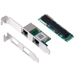Tarjeta Ethernet Interna de 2 Puertos M.2 NGFF 2.5G con Cable RTL8125B para Expansión de LAN Dual (En Stock) Tarjeta de Red 2.5G - Product Image 2