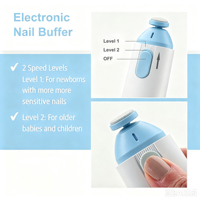 Lime à ongles électrique pour bébé, sûre, douce, silencieuse, avec lumière LED, idéale pour l'entretien des ongles des nourrissons la nuit