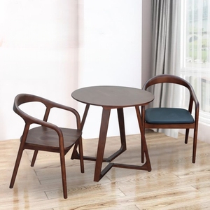 Bắc Âu thiết kế hiện đại ánh sáng sang trọng rắn gỗ tròn bàn ăn cho tiếp tân và phòng ăn đồ nội thất - Product Image 5