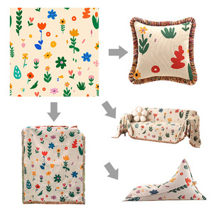 Manta de Picnic Personalizada, Alfombra, Tapiz, Tejido Jacquard de Algodón y Poliéster con Diseño de Perro o Gato - Product Image 6