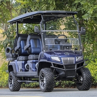 Voiturette de golf électrique HDK D5 Series Maverick 48V certifiée CE, expérience client premium et transport polyvalent, 6 places
