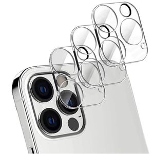 Film protecteur d'objectif d'appareil photo en verre trempé 9H 2.5D anti-huile anti-traces de doigts pour téléphone portable 15 Pro Max - Product Image 1