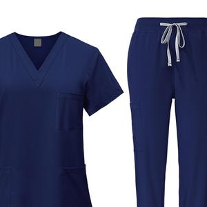 Set da donna lavabile in lavatrice abbigliamento da lavoro da infermiera per uso salone di bellezza - Product Image 2