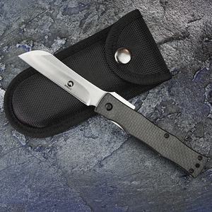 NEWOOTZ D2ZZ-FT Coltello Pieghevole Stile Giapponese EDC con Lama <span class=keywords><strong>Higonokami</strong></span> e Manico in Fibra di Carbonio, Coltello Tascabile per Sopravvivenza all'Aperto OEM - Product Image 5