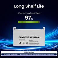 GENGEND 12V 120Ah Gel-Batterie Tiefentladbar Wiederaufladbare Solar-Tiefzyklusbatterie Preis