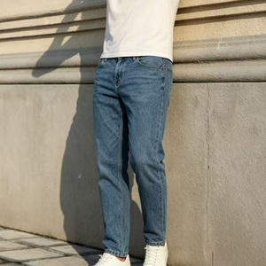 Men's Jeans 2025 Men's Jeans Cool Skinny <strong>Trousers</strong> Stretch Slim Den Pants Large Size Hip Hop <strong>Black</strong> Blue Casual Jogging Jeans for - Product Image 1