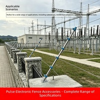 Aksesoris Pagar Elektronik Tiang Penyangga Bentuk L dari Paduan Aluminium - Kit Pagar Elektronik Pulse (Model TT)