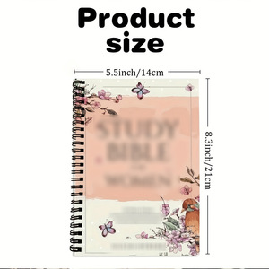 Quaderno Biblico all'Ingrosso con Design Floreale, Bibbia di Studio con Copertina Rigida a Spirale per <span class=keywords><strong>Donne</strong></span>, Regalo per la Devozione Quotidiana - Product Image 6