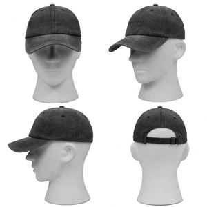 Casquette de baseball vintage en coton délavé personnalisée, 6 panneaux, non structurée, avec logo brodé, tendance unisexe - Product Image 5