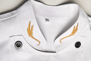 Vestiti <span class=keywords><strong>da</strong></span> bar Chef spessi per uomini e donne <span class=keywords><strong>cucina</strong></span> cameriere cappotto cuoco per Unisex Cafe Chef uniforme <span class=keywords><strong>giacca</strong></span> <span class=keywords><strong>da</strong></span> <span class=keywords><strong>cucina</strong></span> con tasche - Product Image 5