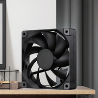 Ventilateur de boîtier d'ordinateur PC noir Speedy 120 mm ultra silencieux à haut débit d'air avec roulement hydraulique en plastique pour application de processeur