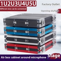 Étui de transport pour microphone sans fil Shadow Fiber 1U-5U personnalisable ODM, classé IP67, avec revêtement en poudre