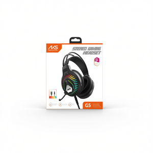 AKS G5 Stereo <b>Gaming</b> Headset RGB <b>Lighting</b> For PS4 PS5 PS3 - Product Image 1