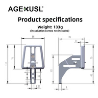 Adaptateur de fixation pour porte-bagages avant de vélo en alliage d'aluminium AGEKUSL pour vélo pliant JAVA NEO N1 avec panier
