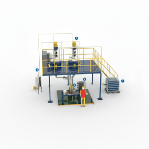 ถังผสมเหล็กกล้าไร้สนิมถังผสมสองชั้นเตาปฏิกรณ์ต่อเนื่อง40m 3/ชม. เครื่องทำกาวร้อนละลายไม่เหนียว - Product Image 1