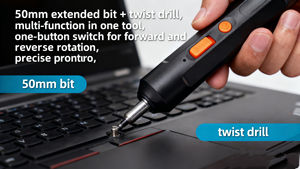 Mini herramientas inalámbricas recargables con batería <span class=keywords><strong>USB</strong></span>, Taladro Inalámbrico de impacto, herramientas eléctricas, destornillador - Product Image 5