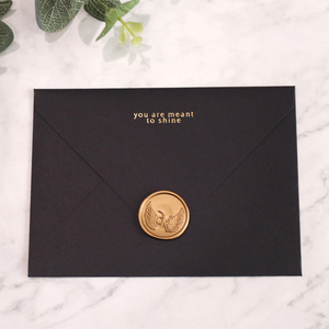 Etiquetas adhesivas de sello de cera con logotipo personalizado de bronce Vintage para sellar sobres con sello de cera Circular de bronce rojo - Product Image 5