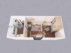 Casa Prefabricada Tiny Living, Casa de Lujo Lista para Enviar, Móviles para el Hogar, Oficina Portátil <span class=keywords><strong>Modular</strong></span> Plegable con Porche - Product Image 6