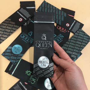 Китайская фабрика, изготовленная на заказ, с цифровой печатью, с защитой от запаха на молнии, с защитой от запаха, одна упаковка, упаковка с предварительно рулонным конусом, пакет из майлара, 1 г - Product Image 5