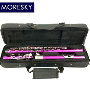 Flûte MORESKY 16 clés Close-C rose avec clé E 609 - Product Image 1