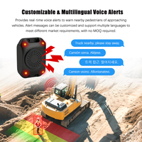 Sistema de Cámara de Reversa Inalámbrica MCY 720P IP67 para Montacargas, con Detección por IA, Alarma Sonora y Alerta Visual para la Seguridad de Montacargas