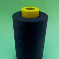 Fil de polyester filé 100% bleu marine Ne 40/2 pour la couture de vêtements, le point de croix, la broderie et le tricot à la main - 5000 yards