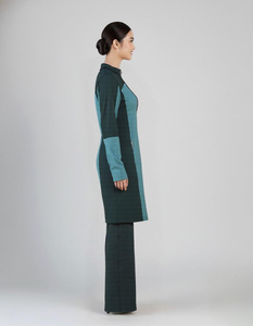 Ensemble de vêtements modestes décontractés pour femmes musulmanes Kilang Jahit Pukal OEM, automne, tissu tricoté respirant, service personnalisé OEM, prix d'usine - Product Image 2