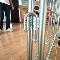 Carretilla de Acero Galvanizado por Inmersión en Caliente de Estilo Japonés, Resistente, Plegable, Apilable, Capacidad de 500 kg, 2 Niveles, Freno Giratorio
