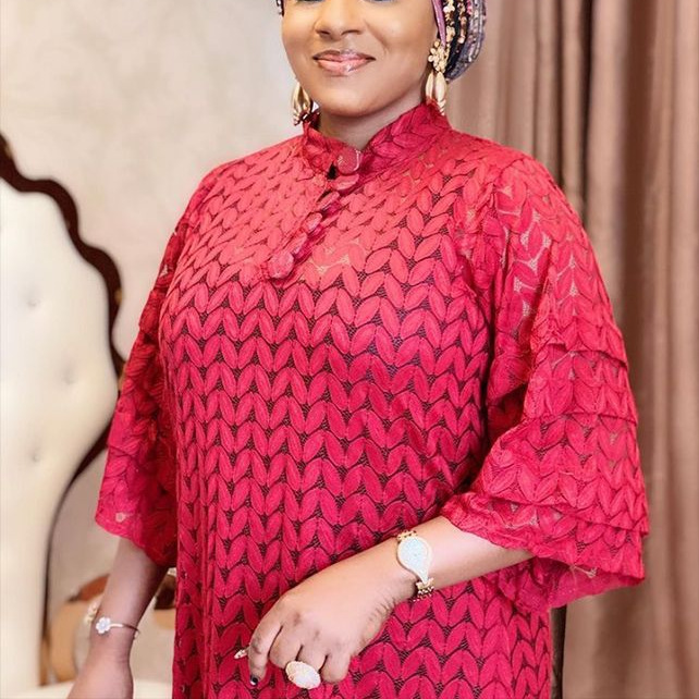 Elegant African Lace Dress - Perfect for Party & Church Elegant African Lace Dress - Perfect for Party & Church