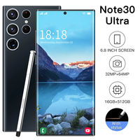 Nuevo Modelo Note 30 Ultra, Teléfono Inteligente con Pantalla AMOLED de 7.3 Pulgadas, Android 13.0, 5G, Cámara HD Grande, CDMA/LTE, Cámara Trasera de 108MP