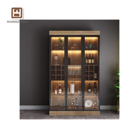 Shangzheng Anpassbarer Esszimmer-Weinschrank Guter Preis Wohnzimmermöbel mit Holzpaneel-Stil für Zuhause