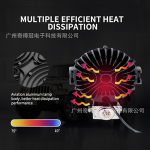 Jia Hang Sheng 7 Inch <b>Led</b> <b>Work</b> <b>Light</b> 63W Off Road Vehicle Roof Spot <b>Light</b> Round Front Bumper Grille Lamp - Product Image 3