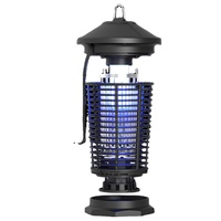 Lampe anti-moustiques UVA 18W étanche IPX4 antiparasitaire Lampe solaire de jardin