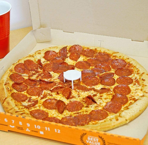 Venta al por mayor PP Plastic Triangle <span class=keywords><strong>Pizza</strong></span> Saver Topper Stands Desechables White <span class=keywords><strong>Pizza</strong></span> Trípodes - Product Image 4