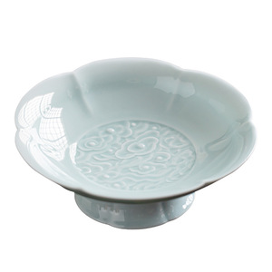 Ceramic Buddha's Hand Citron <b>Tray</b> Porcelain Fruit Platter Retro Zen Style <b>Snack</b> Dish - Product Image 5